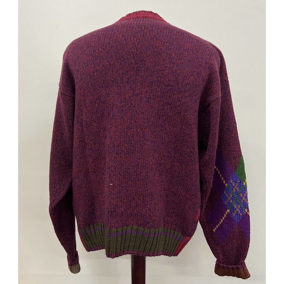 VINTAGE 90's COLOURS by ALEXANDER JULIAN COLORFUL SWEATER LG FS Charity - Picture 3 of 10